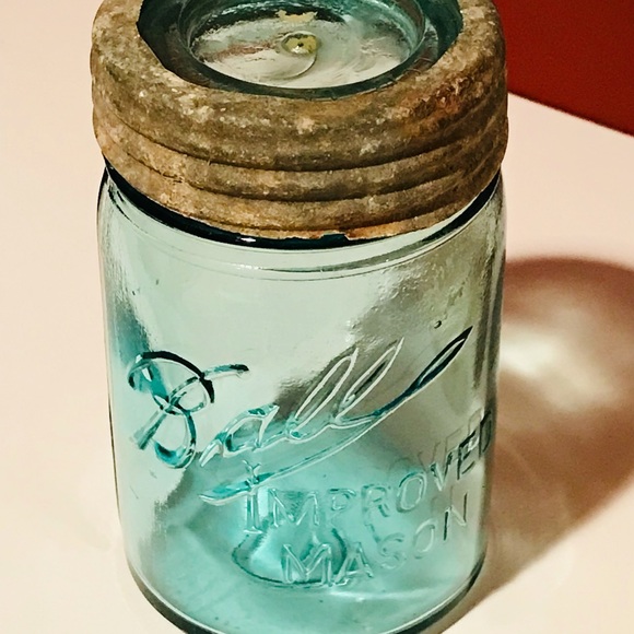 Antique No. 2 Blue Mason Jar❤️
